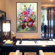 Load image into Gallery viewer, Flower Arrangement 40x30cm(canvas) partial round drill diamond painting
