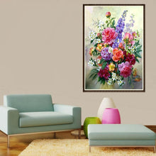 Load image into Gallery viewer, Flower Arrangement 40x30cm(canvas) partial round drill diamond painting
