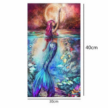Load image into Gallery viewer, Sea-maid Bedroom 25x40cm(canvas) partial round drill diamond painting
