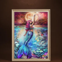 Load image into Gallery viewer, Sea-maid Bedroom 25x40cm(canvas) partial round drill diamond painting
