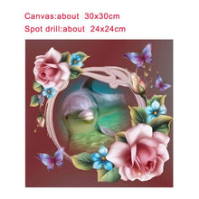 Load image into Gallery viewer, Dolphin 30x30cm(canvas) partial round drill diamond painting
