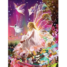 Load image into Gallery viewer, Butterfly Fairy 40x30cm(canvas) partial round drill diamond painting
