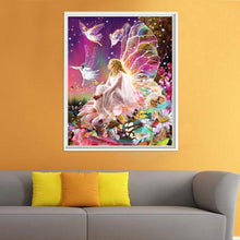 Load image into Gallery viewer, Butterfly Fairy 40x30cm(canvas) partial round drill diamond painting
