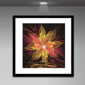 Abstract Flower 30x30cm(canvas) partial round drill diamond painting