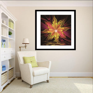 Abstract Flower 30x30cm(canvas) partial round drill diamond painting
