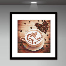 Load image into Gallery viewer, Coffee 30x30cm(canvas) full round drill diamond painting
