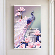 Load image into Gallery viewer, Peacock 30x50cm(canvas) partial round drill diamond painting
