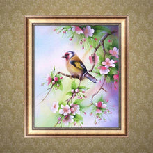 Load image into Gallery viewer, Frameless Branch Bird 30x35cm(canvas) partial round drill diamond painting

