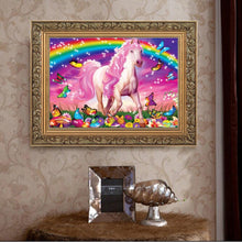 Load image into Gallery viewer, Horse 40x30cm(canvas) partial round drill diamond painting
