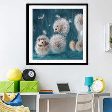 Load image into Gallery viewer, Dandelion Hedgehog 30x30cm(canvas) full round drill diamond painting
