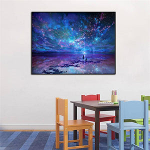 Sky 40x30cm(canvas) full round drill diamond painting