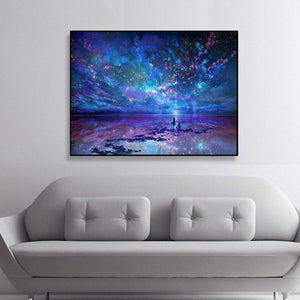 Sky 40x30cm(canvas) full round drill diamond painting