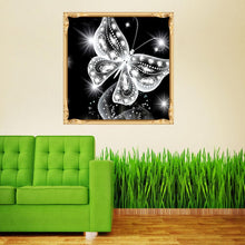 Load image into Gallery viewer, Butterfly 30x30cm(canvas) partial round drill diamond painting
