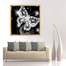 Load image into Gallery viewer, Butterfly 30x30cm(canvas) partial round drill diamond painting
