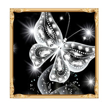 Load image into Gallery viewer, Butterfly 30x30cm(canvas) partial round drill diamond painting
