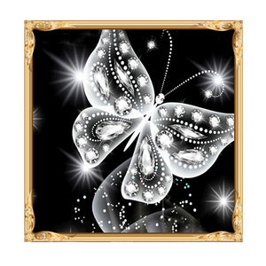 Butterfly 30x30cm(canvas) partial round drill diamond painting