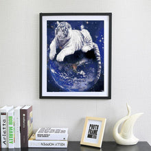 Load image into Gallery viewer, Tiger 40x30cm(canvas) partial round drill diamond painting
