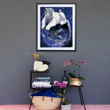 Load image into Gallery viewer, Tiger 40x30cm(canvas) partial round drill diamond painting
