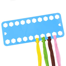 Load image into Gallery viewer, 5pcs Plastic Cross Stitch Row Line Board Embroidery Thread Yarn Organizer
