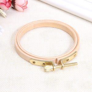 DIY Wooden Cross Stitch Frame Needlework Hoop Ring Hand Embroidery Tool