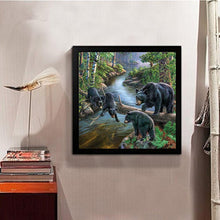 Load image into Gallery viewer, Bears 30x30cm(canvas) partial round drill diamond painting
