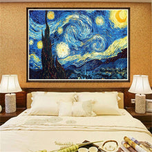 Load image into Gallery viewer, Starry Night 40x30cm(canvas) full round drill diamond painting
