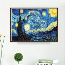 Load image into Gallery viewer, Starry Night 40x30cm(canvas) full round drill diamond painting
