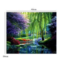 Load image into Gallery viewer, River Scenery 30x40cm(canvas) full round drill diamond painting
