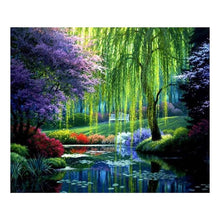 Load image into Gallery viewer, River Scenery 30x40cm(canvas) full round drill diamond painting
