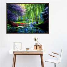 Load image into Gallery viewer, River Scenery 30x40cm(canvas) full round drill diamond painting
