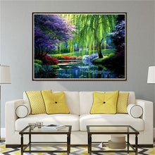 Load image into Gallery viewer, River Scenery 30x40cm(canvas) full round drill diamond painting
