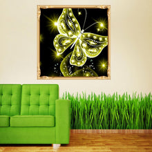 Load image into Gallery viewer, Butterfly 30x30cm(canvas) partial round drill diamond painting
