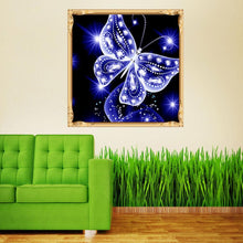 Load image into Gallery viewer, Butterfly 30x30cm(canvas) partial round drill diamond painting

