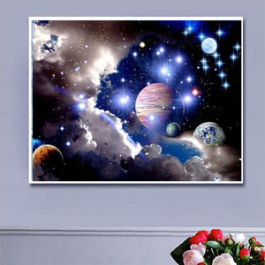 Space 30x40cm(canvas) partial round drill diamond painting