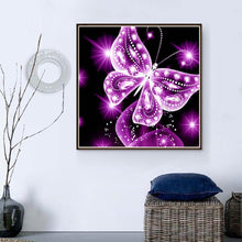 Load image into Gallery viewer, Butterfly 25x25cm(canvas) full round drill diamond painting
