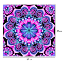 Load image into Gallery viewer, Geometric Flower 30x30cm(canvas) full round drill diamond painting
