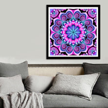 Load image into Gallery viewer, Geometric Flower 30x30cm(canvas) full round drill diamond painting

