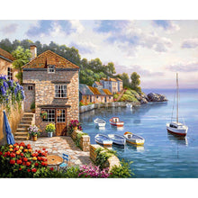 Load image into Gallery viewer, Scenery 40x30cm(canvas) full round drill diamond painting

