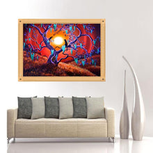 Load image into Gallery viewer, Tree Cats 30x40cm(canvas) full round drill diamond painting
