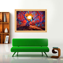 Load image into Gallery viewer, Tree Cats 30x40cm(canvas) full round drill diamond painting
