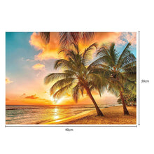 Load image into Gallery viewer, Sunrise Sea 40x30cm(canvas) partial round drill diamond painting
