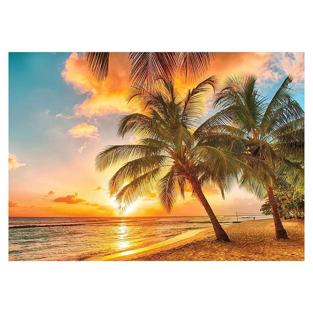 Sunrise Sea 40x30cm(canvas) partial round drill diamond painting