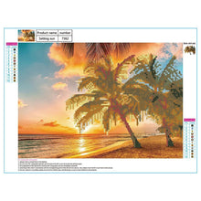 Load image into Gallery viewer, Sunrise Sea 40x30cm(canvas) partial round drill diamond painting
