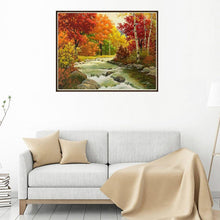 Load image into Gallery viewer, Four Season Scenery 30x25cm(canvas) full round drill diamond painting
