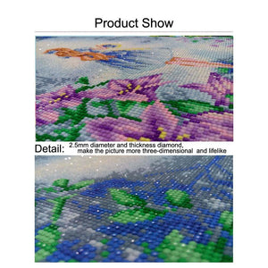 Four Season Scenery 30x25cm(canvas) full round drill diamond painting
