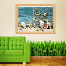 Load image into Gallery viewer, Beach Sea Star 30x40cm(canvas) partial round drill diamond painting
