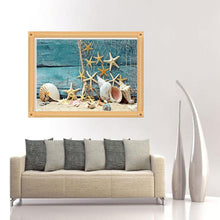 Load image into Gallery viewer, Beach Sea Star 30x40cm(canvas) partial round drill diamond painting

