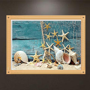Beach Sea Star 30x40cm(canvas) partial round drill diamond painting