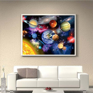 Outer Space 30x40cm(canvas) partial round drill diamond painting