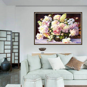 Warm Flowers 40x30cm(canvas) full round drill diamond painting